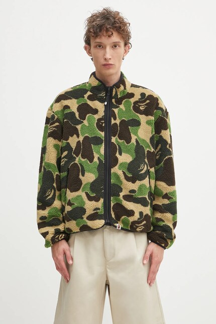 A Bathing Ape reversible jacket ABC camo boa ripstop reversible