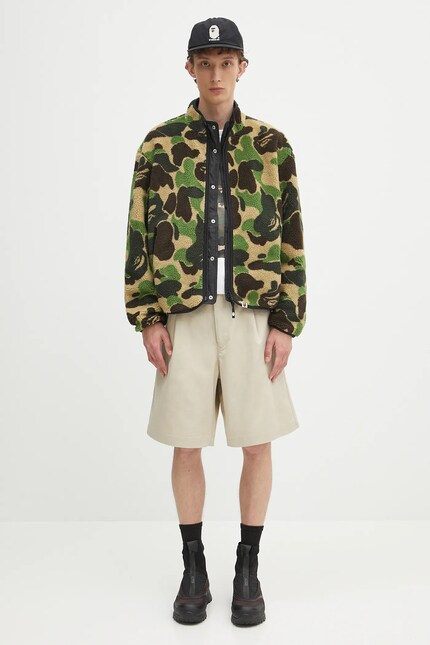 A Bathing Ape reversible jacket ABC camo boa ripstop reversible