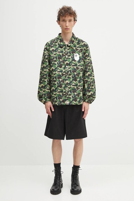 A Bathing Ape jacket ABC camo coach jacket green color 1L30140010