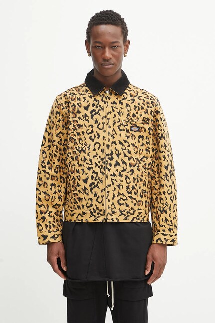 Wacko Maria cotton jacket DICKIES / LEOPARD WORK JACKET beige