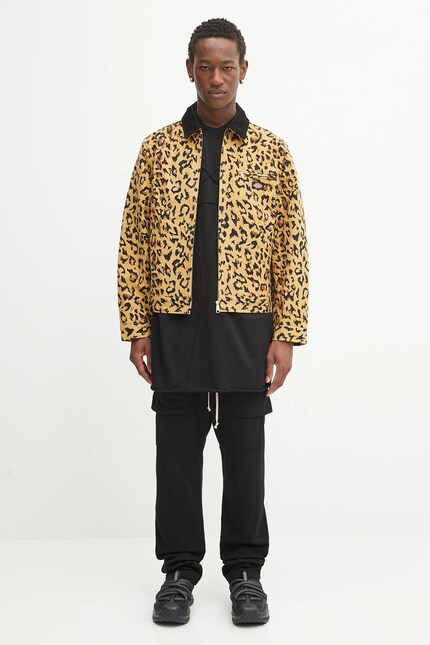 Wacko Maria cotton jacket DICKIES / LEOPARD WORK JACKET beige