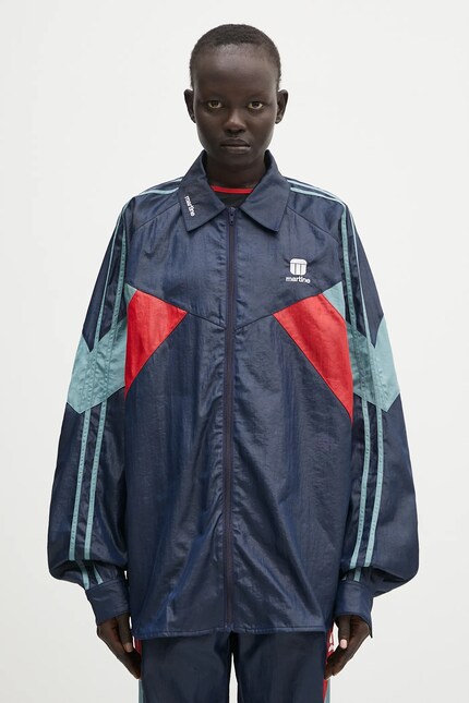 Martine Rose jacket Shirt Track navy blue color 172WP10504 at PRM US