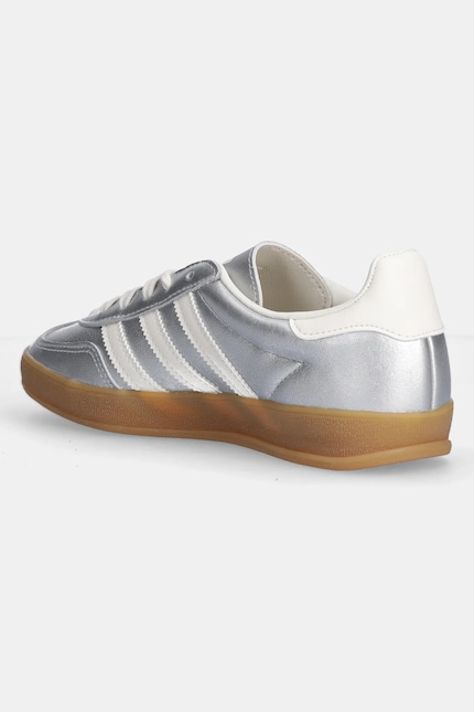adidas Originals leather sneakers Gazelle Indoor silver color JR1206 at PRM US adidas Originals leather sneakers Gazelle Indoor silver color JR1206 at PRM US