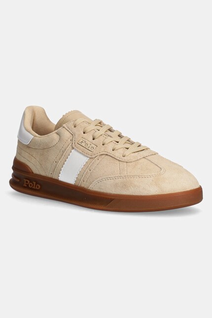 Polo Ralph Lauren leather sneakers HTR Aera beige color 804956688