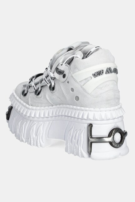 VETEMENTS suede sneakers Fire Platform white color UA66SN100W at