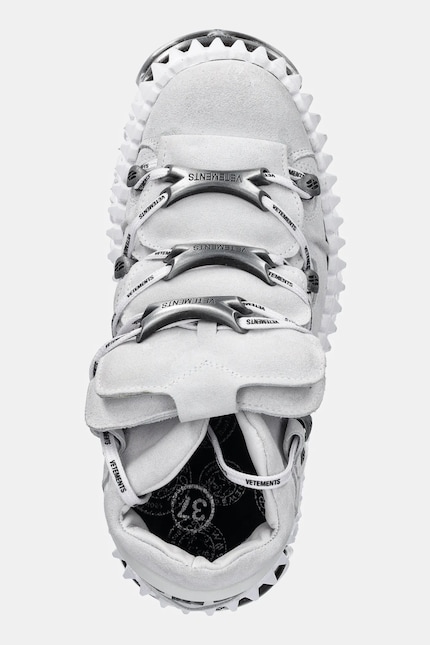 VETEMENTS suede sneakers Fire Platform white color UA66SN100W at