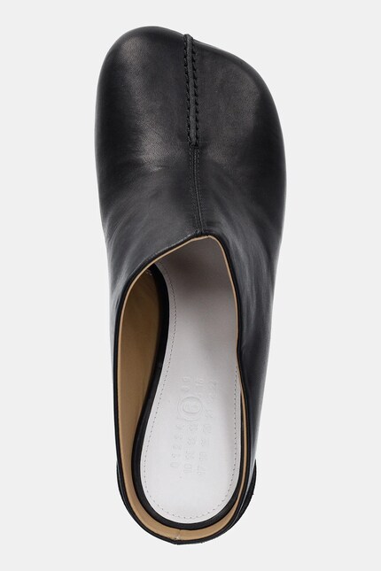 MM6 Maison Margiela leather sliders women's black color S59WX0071