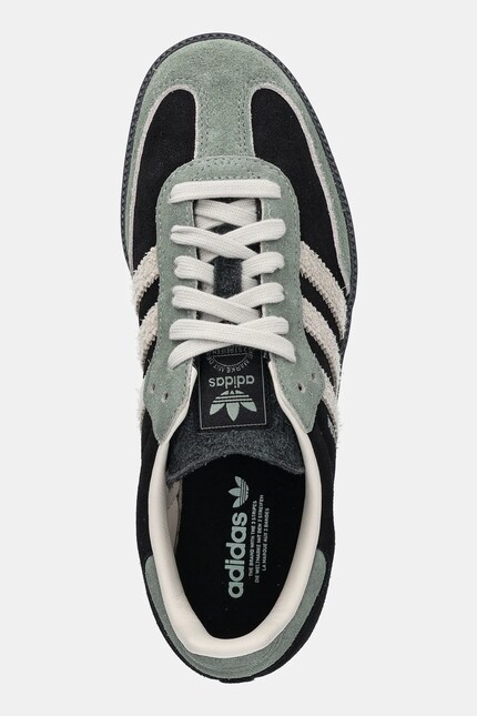 Замшевые кроссовки adidas Originals Samba OG W женские цвет чёрный