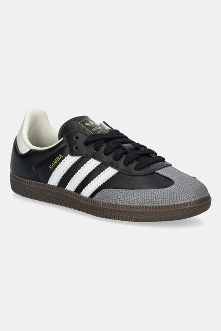 adidas Samba OG Black Off White Gold JR8165 at PRM US