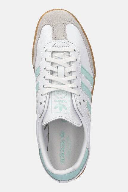 adidas Originals leather sneakers SAMBA OG turquoise color JP5481