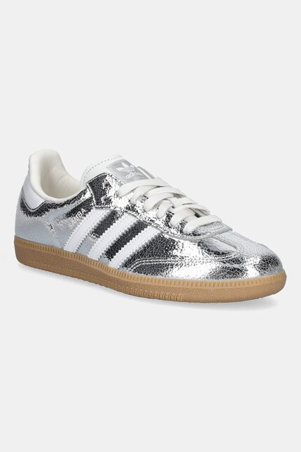 adidas Originals sneakers din piele Samba OG culoarea argintiu