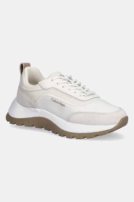 TREFLE＋1 ホワイト スワンタンク Calvin Klein sneakers RUNNER LACE UP MESH MIX femei, culoarea bej