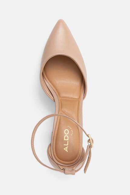 Aldo pantofi de piele JAN culoarea bej, cu toc drept, 13771034