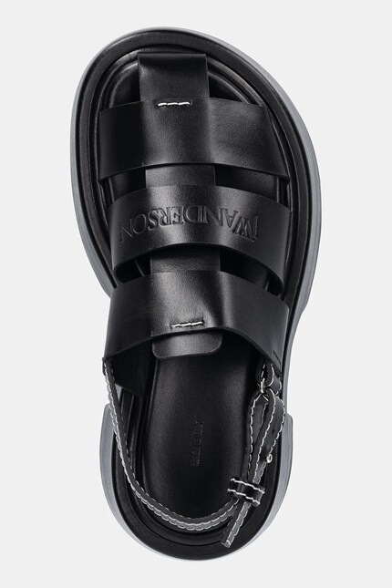 JW Anderson leather sandals women's black color SN0099 LA0323 999