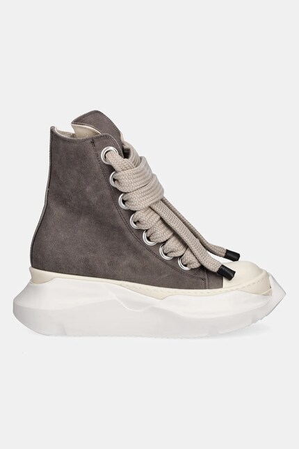 RICK OWENS◆シルバーDリング モノサージュ Rick Owens DRKSHDW trainers Jumbo Laces Abstract Sneak gray color