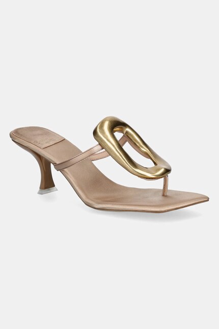 Jeffrey Campbell papuci Linq-Up femei, culoarea bej, cu toc cui