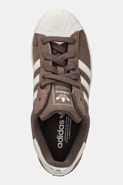 adidas Originals suede sneakers Superstar II W brown color HQ4915 at PRM US