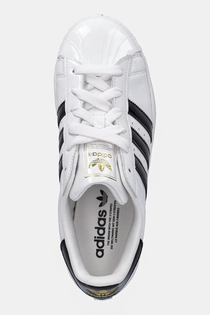 adidas Originals sneakers din piele Superstar II W culoarea alb