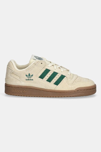 Замшеві кросівки adidas Originals Forum Low CL колір бежевий