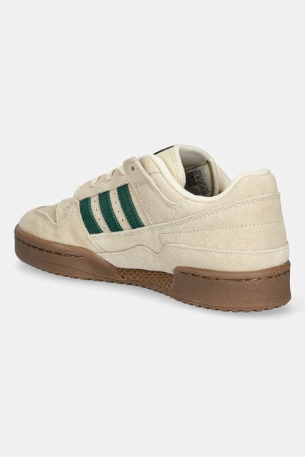 Замшеві кросівки adidas Originals Forum Low CL колір бежевий