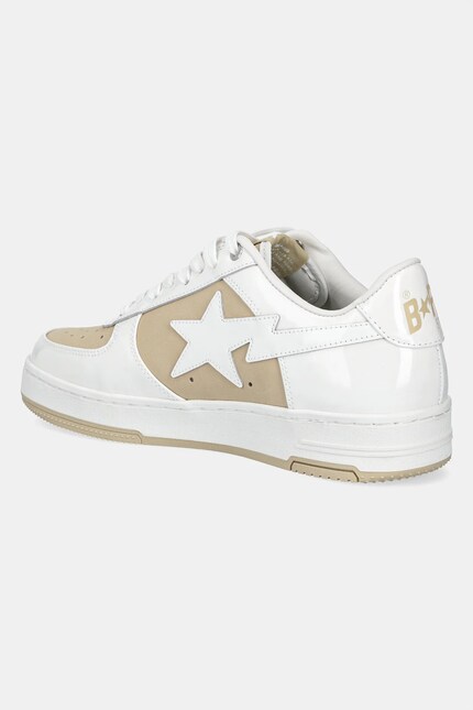 A Bathing Ape leather sneakers BAPE STA #6 M2 men's beige color A Bathing Ape leather sneakers BAPE STA #6 M2 men's beige color