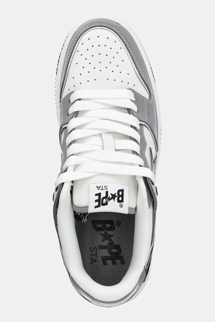 A Bathing Ape leather sneakers BAPE SK8 STA #2 M2 gray color