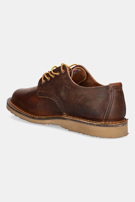Red Wing leather shoes Weekender Oxford brown color 3604 at  display picture 1