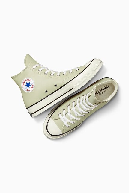 Converse leather trainers Chuck 70 green color A10549C at PRM US