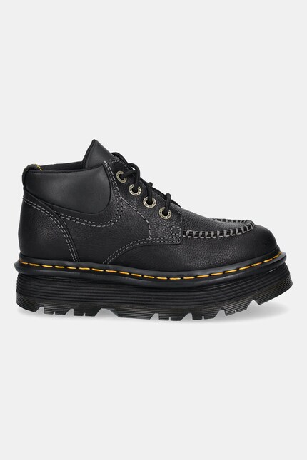 Dr. Martens leather shoes ZebZag 4 Eye 4 Eye Boot black color