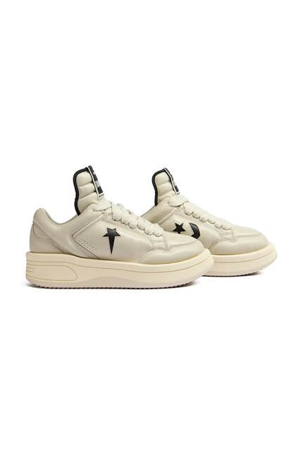 Кожаные кроссовки Rick Owens DRKSHDW x Converse TURBOWPN OX цвет