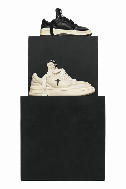 Кожаные кроссовки Rick Owens DRKSHDW x Converse TURBOWPN OX цвет