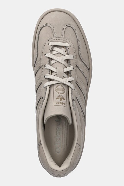 Шкіряні кросівки adidas Originals Gazelle Indoor Lux колір сірий