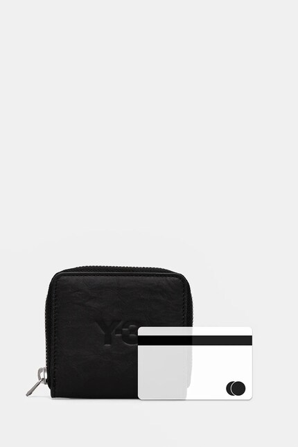 Y-3 leather wallet Crinkle Leather Wallet PRM EU