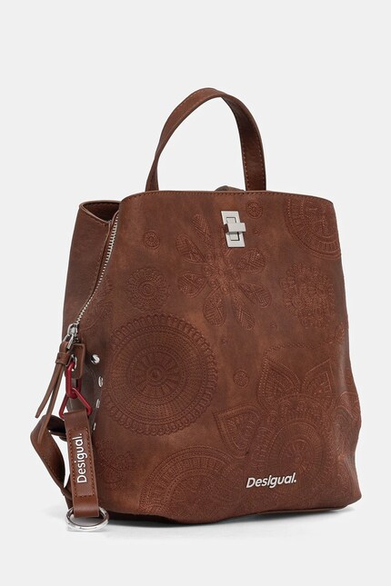 Desigual rucsac DEJAVU SUMY MINI femei, culoarea maro, mic