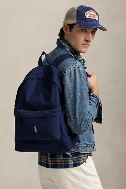 Polo Ralph Lauren backpack men's navy blue color smooth 405967604