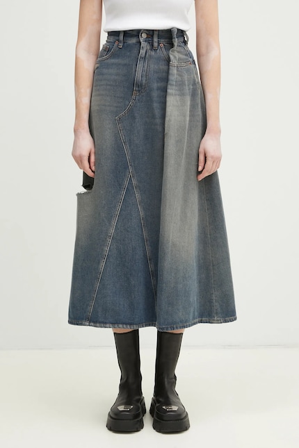 MM6 Maison Margiela denim skirt blue color S52ME0022 at PRM US MM6 Maison Margiela denim skirt blue color S52ME0022 at PRM US
