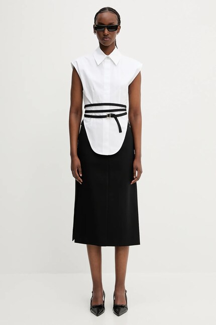 Sportmax skirt Garbo black color 2512101022600 at PRM US