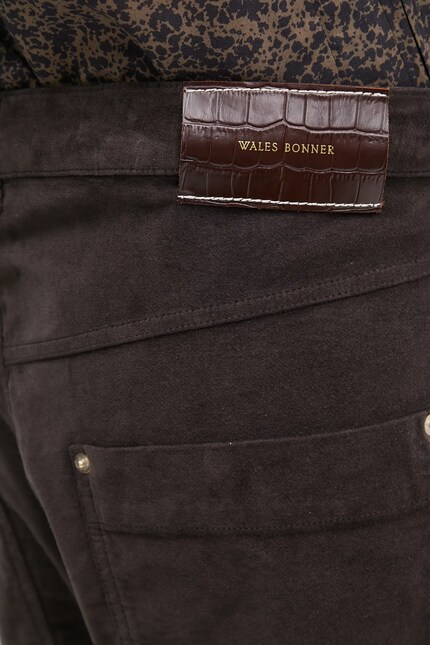 Wales Bonner trousers Kingston brown color MS25TR10.CO10.899 at PRM US
