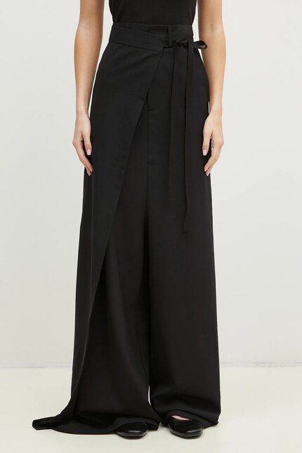 MM6 Maison Margiela ブラックオールインワン 36 MM6 Maison Margiela wool jumpsuit black color S52FP0089 at PRM US