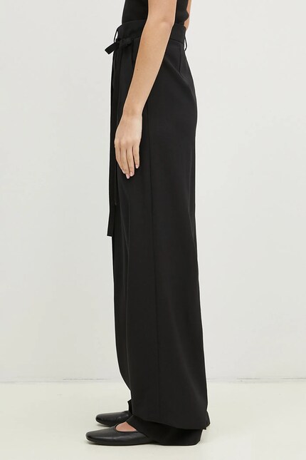 MM6 Maison Margiela wool jumpsuit black color S52FP0089 at PRM US