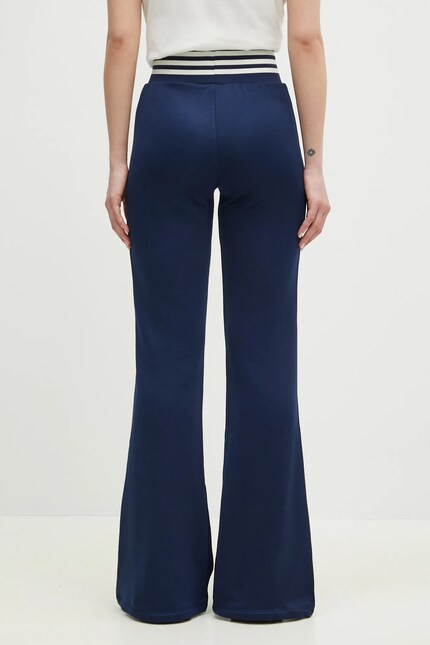 adidas Originals joggers FLARED PANTS navy blue color with an