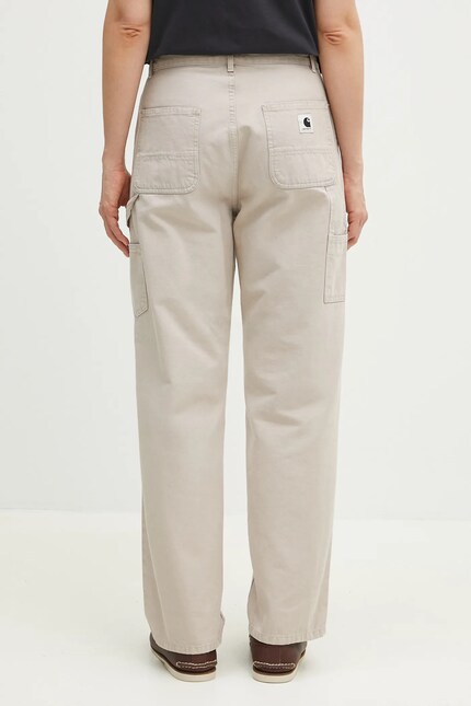 Carhartt WIP trousers Pierce Pant Straight women's beige color