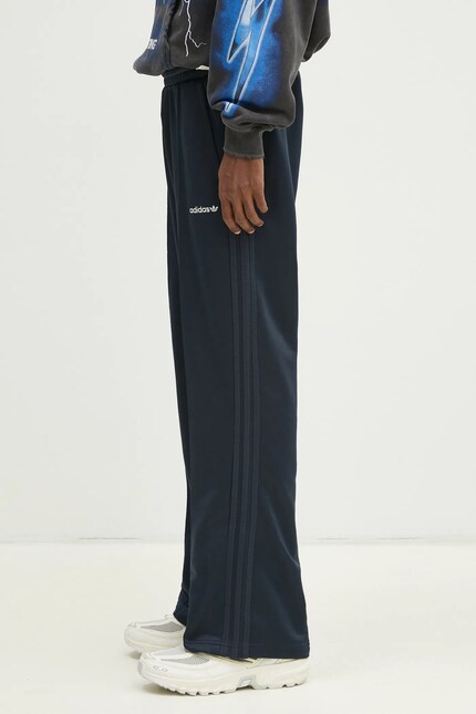 adidas Originals joggers Flare Pant men's navy blue color smooth