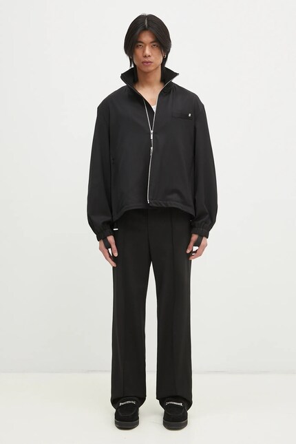 Helmut Lang wool trousers Relaxed Trouser.Suit black color