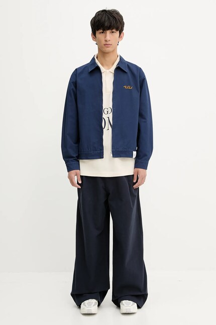 Kenzo trousers navy blue color FF55PA3809GV.79 at PRM US
