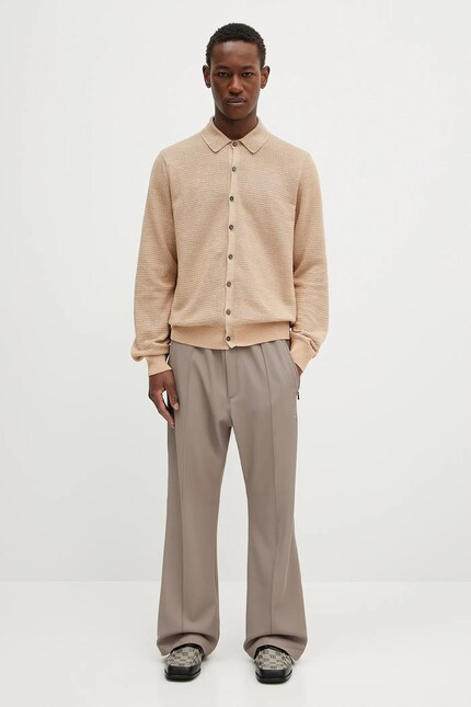 Needles trousers Boot-Cut Warm Up beige color QV199 at PRM US