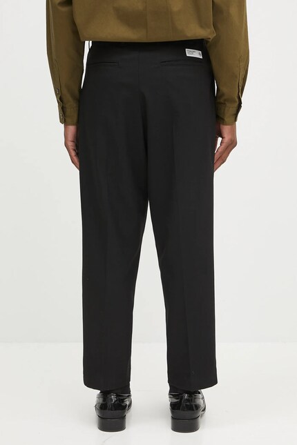 WASHED LINEN TWILL 2-TUCK PANTS|BLACK Relaxed 2 Tuck Pants WASHED LINEN TWILL 2-TUCK PANTS|BLACK Relaxed 2 Tuck Pants