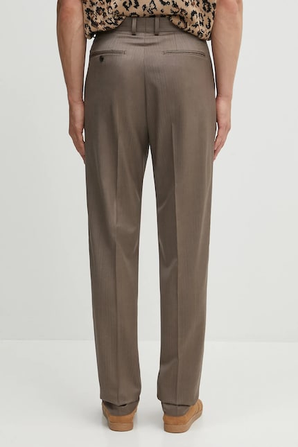 Wacko Maria wool trousers PLEATED TROUSERS ( TYPE-2 ) beige color Wacko Maria wool trousers PLEATED TROUSERS ( TYPE-2 ) beige color