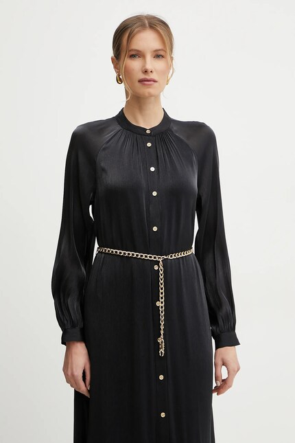 MICHAEL Michael Kors rochie culoarea negru, maxi, evazată