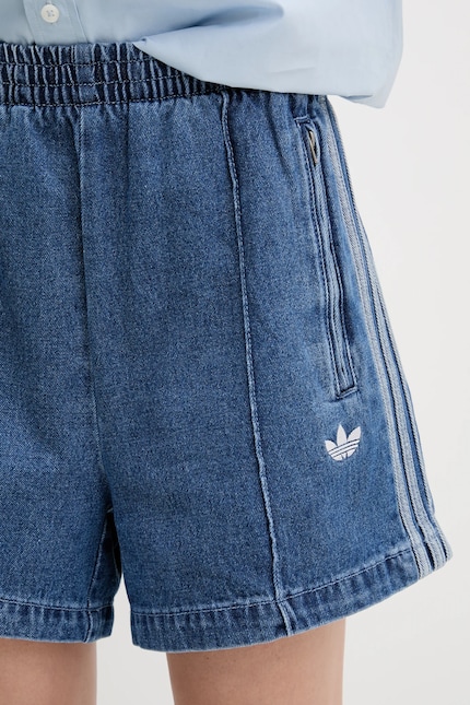 adidas Originals denim shorts Firebird women's blue color with an